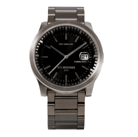 Tube Watch S42 Date Steel With Black Case