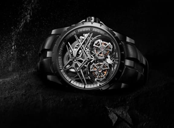 wrist watch on a dark background